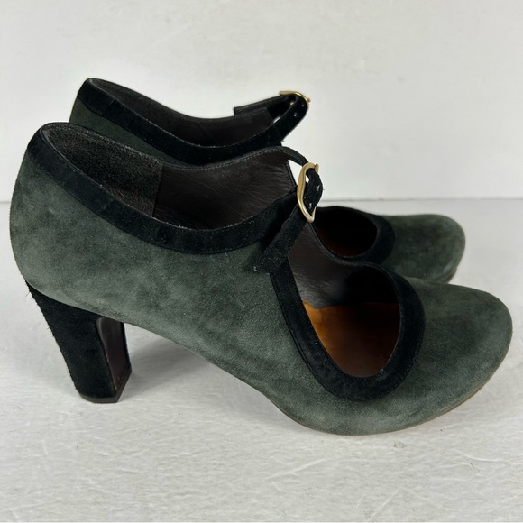 Chie Mihara Dark Green and Black Heels 👠 Size 37 - Picture 6 of 8